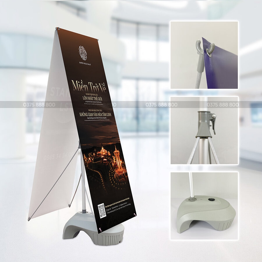 Standee X đế nước