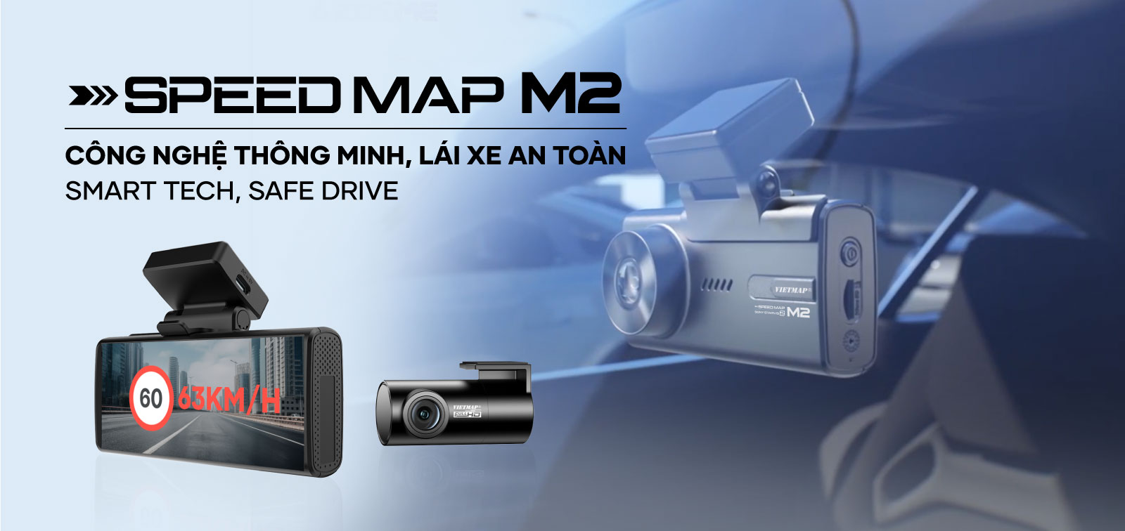 Camera hành trình VietMap SpeedMap M2 – Công nghệ thông minh, lái xe an toàn