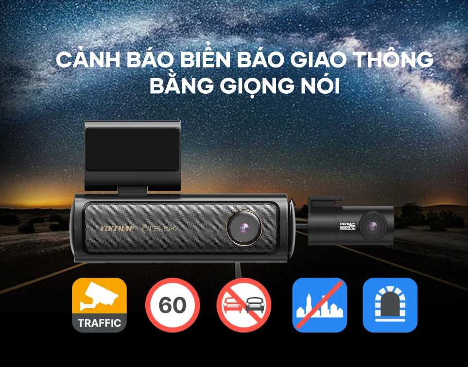 Vietmap TS-5K - Đỉnh cao của công nghệ camera hành trình