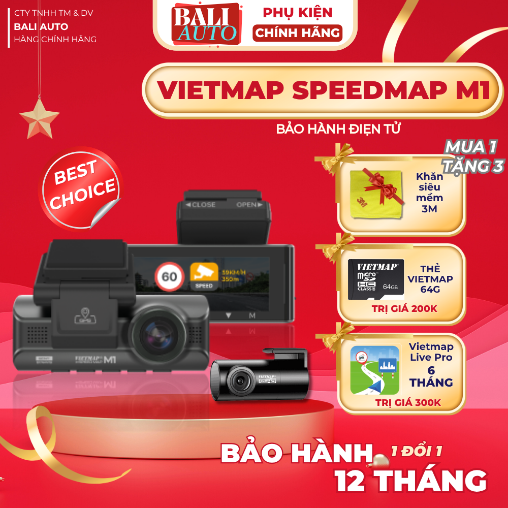 Camera hành trình VIETMAP SPEEDMAP M1 - Main Image