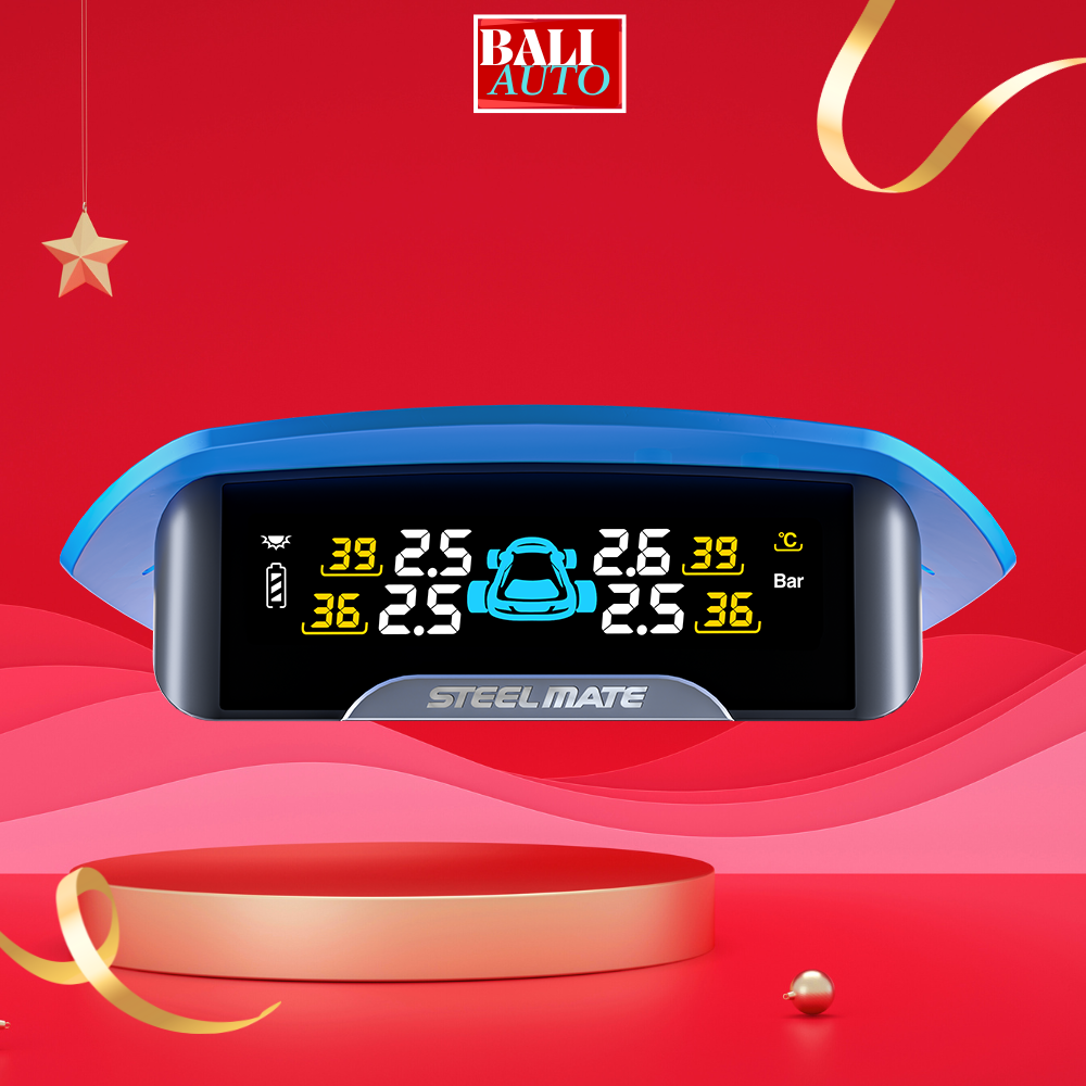 [New] Cảm biến áp suất lốp ô tô van ngoài STEEL MATE TP-S23 - thiết kế đẹp, dễ lắp đặt, bền bỉ