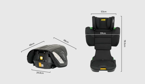 Ghế ô tô trẻ em Jovikids Rober Portable Highback Booster i-Size 100-150cm