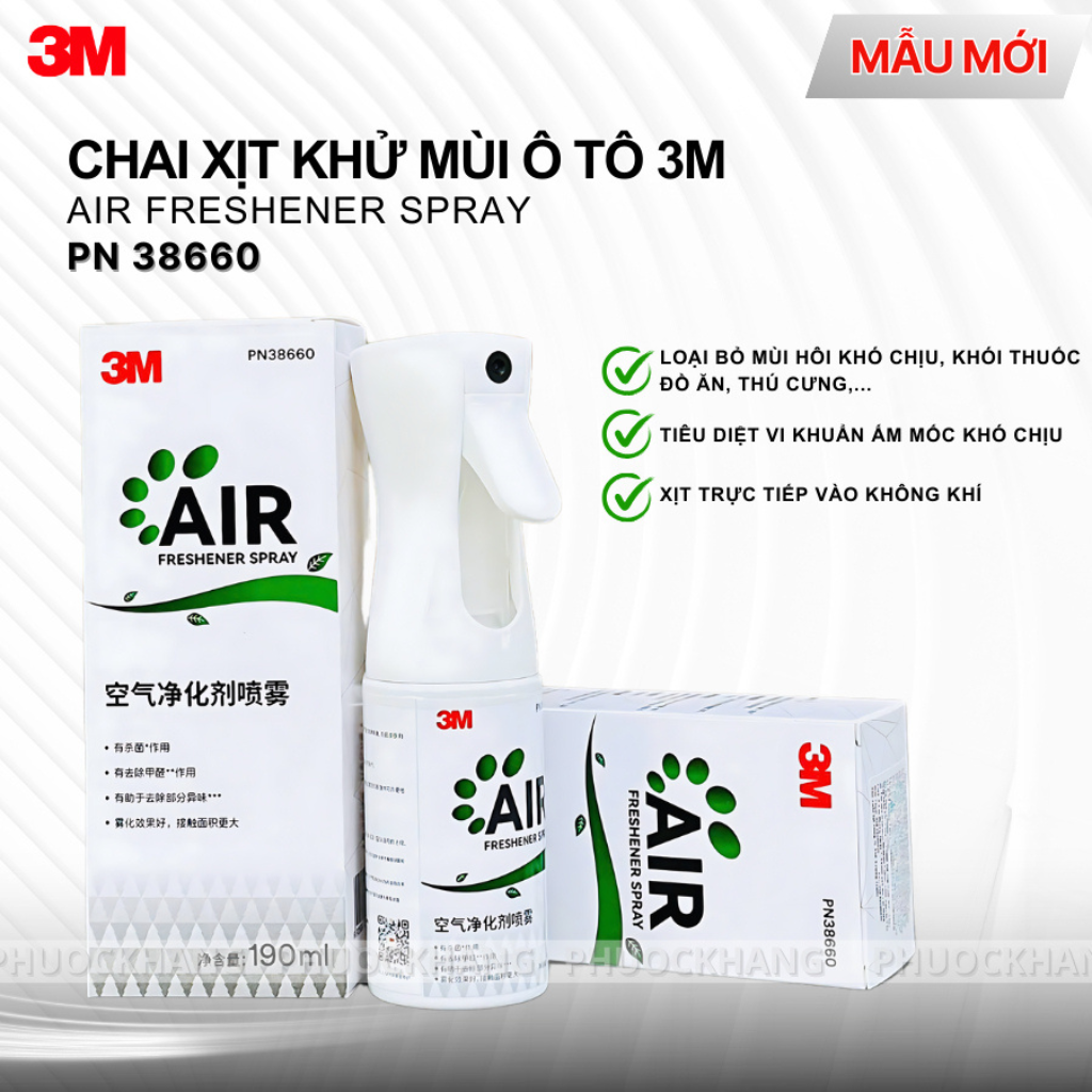 [Chính hãng] Chai xịt khử mùi diệt khuẩn 3M™ Air Freshener Spray 38660 190ml