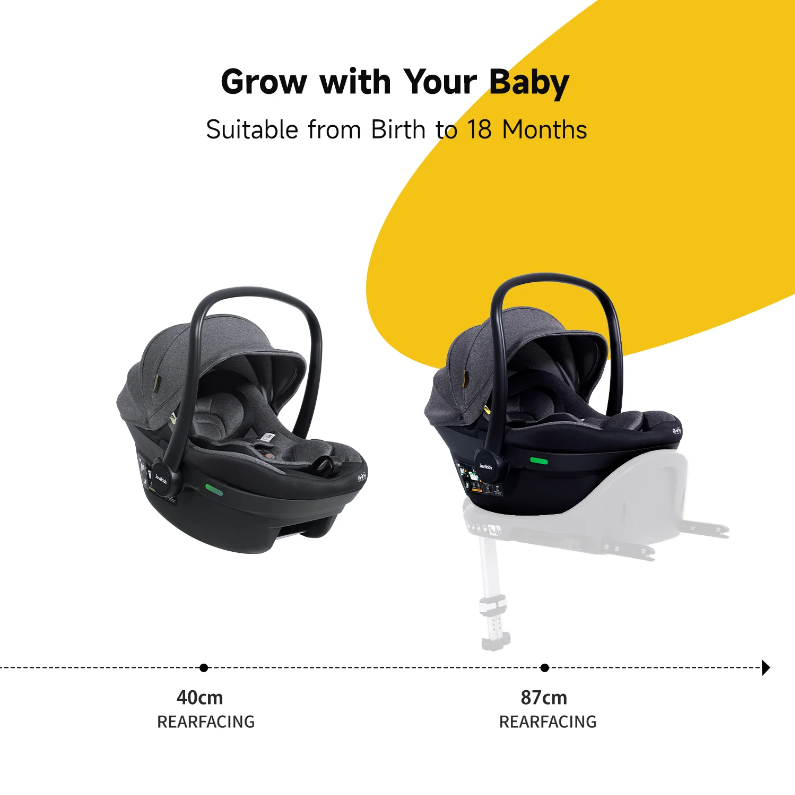 Ghế nôi an toàn trên xe ô tô JoviKids ARIA - (Màu đen)