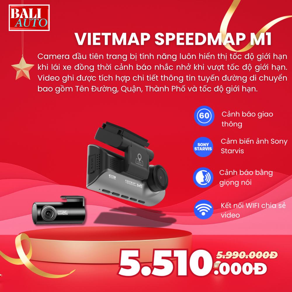 Camera hành trình VIETMAP SPEEDMAP M1
