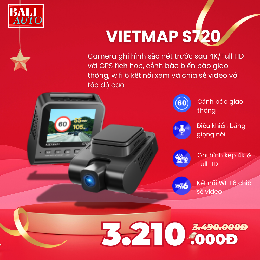 Camera hành trình VIETMAP S720