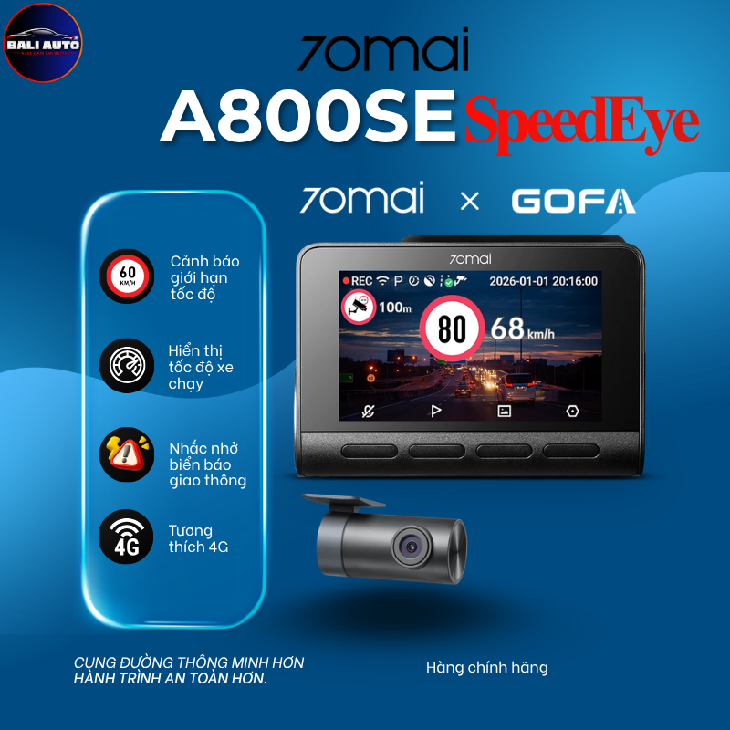 Camera hành trình 70mai 4K A800SE SpeedEye