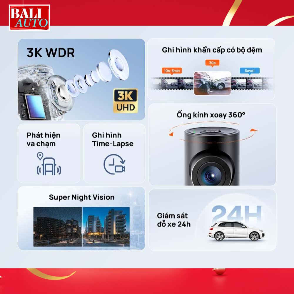 Camera Hành Trình 70mai M310 Plus 3K