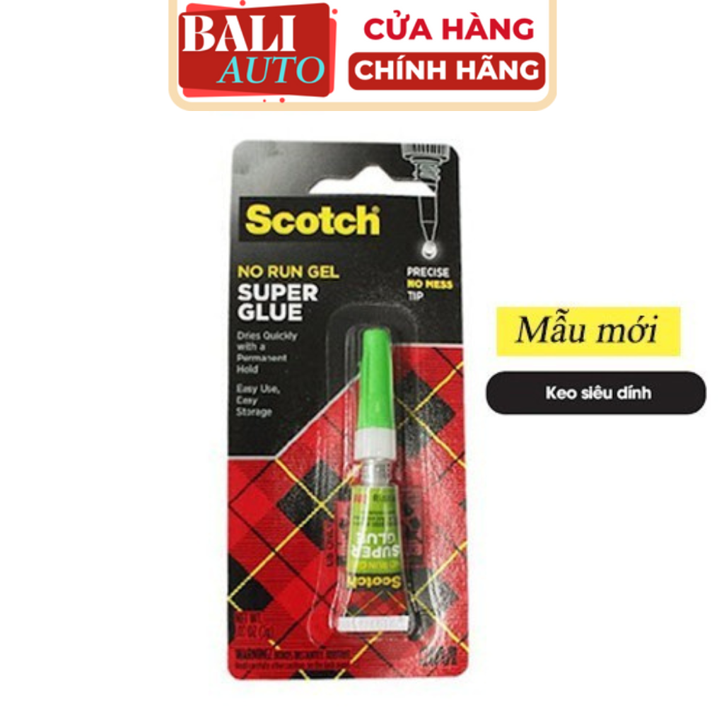 [Chính hãng] Keo siêu dính đa năng 3M™ scotch AD113 (2g) dán giày dép, gọng kính, phụ kiện...