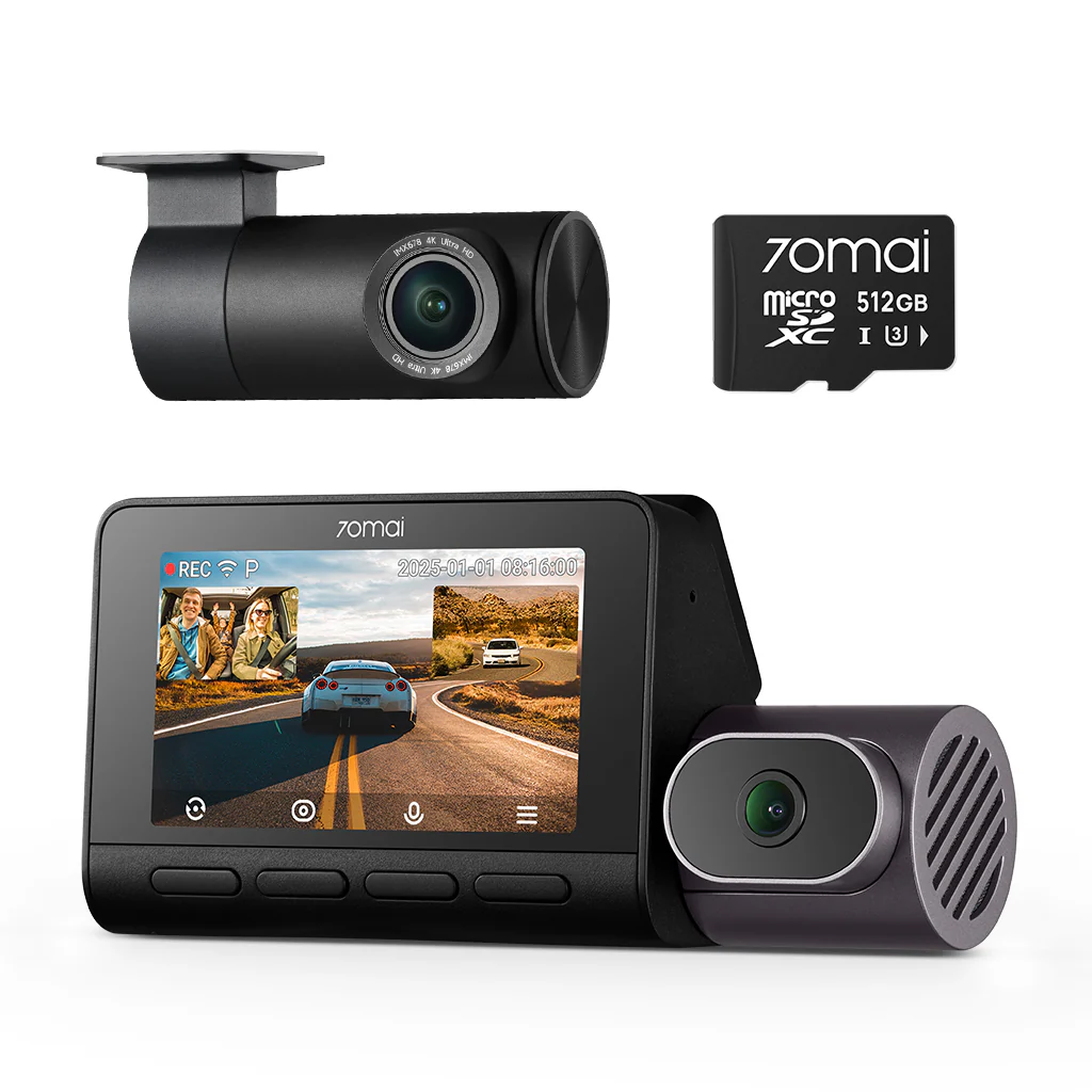 Camera hành trình 70mai 4K T800 3 kênh với chế độ 4K kép, cảm biến STARVIS 2 IMX678