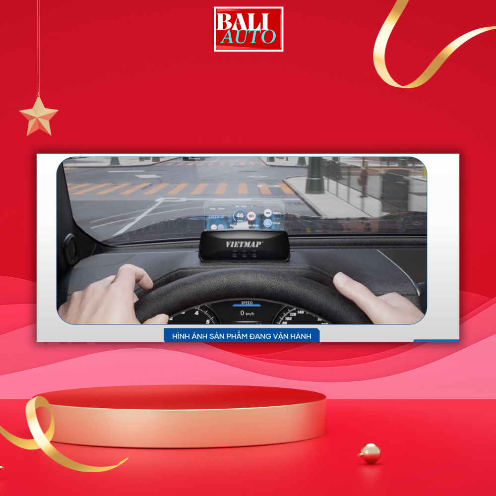 HUD Vietmap H50 - màn hình HUD thông minh,hiển thj tốc độ giới hạn,cảnh báo giao thông