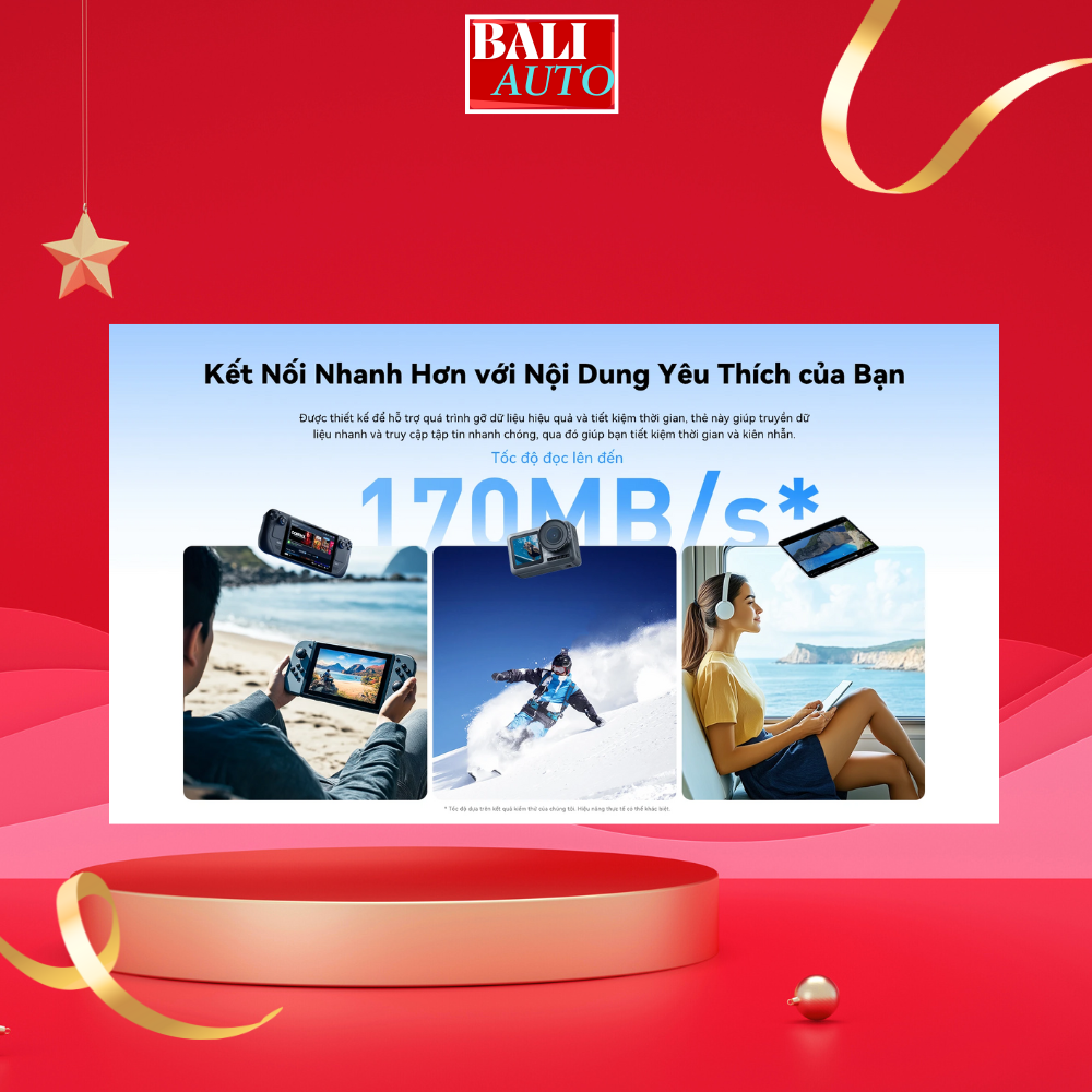 Thẻ nhớ Lexar 256GB BLUE PLUS microSDXC UHS-I Card 3.0  tốc độ đọc siêu cao 170MB/S