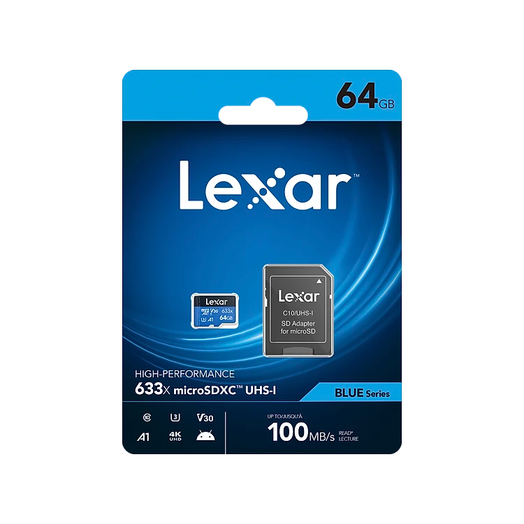 Thẻ nhớ micro SD LEXAR 64G U3 Tốc Độ Cao