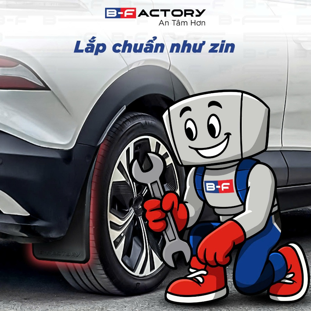 Dè chắn bùn cho xe Vinfast VF6 B-Factory - Có Video Hướng Dẫn Lắp Đặt Chi Tiết, Bảo hành 1 đổi 1