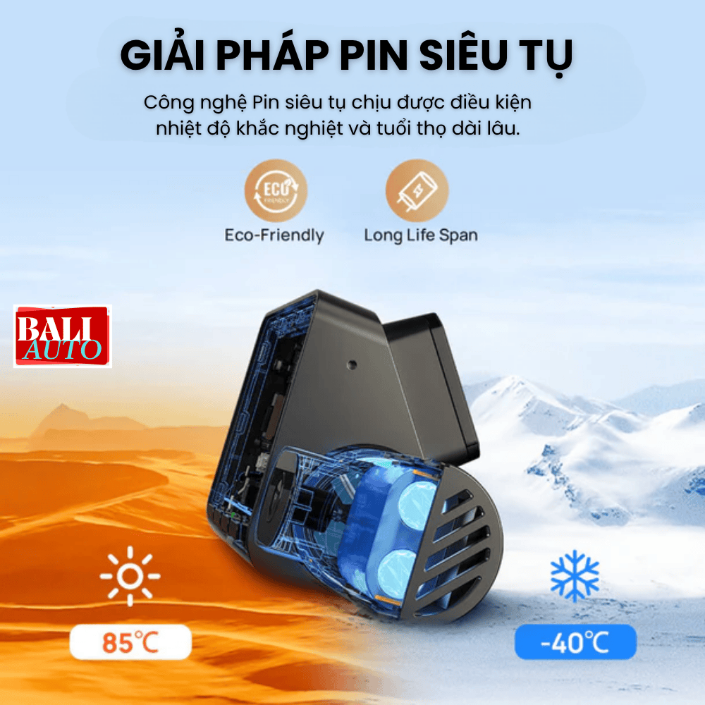 Camera hành trình 70mai 4K T800 3 kênh với chế độ 4K kép, cảm biến STARVIS 2 IMX678