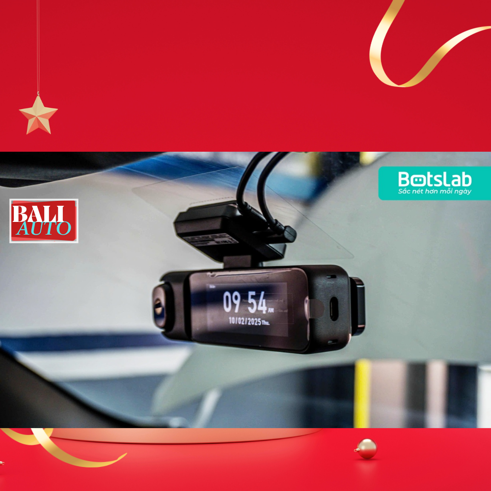 Camera hành trình BOTSLAB G980H 3 kênh - Kênh trước 4K, Kênh trong hỗ trợ hồng ngoại