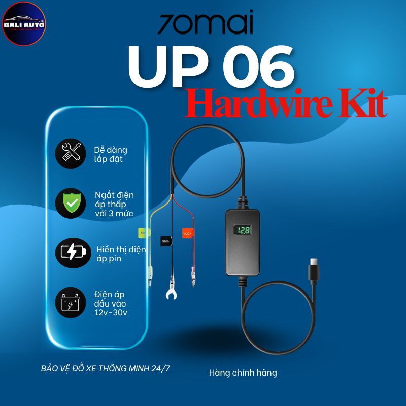 Bộ Hardwire Kit 70mai UP06 cho camera hành trình 70mai