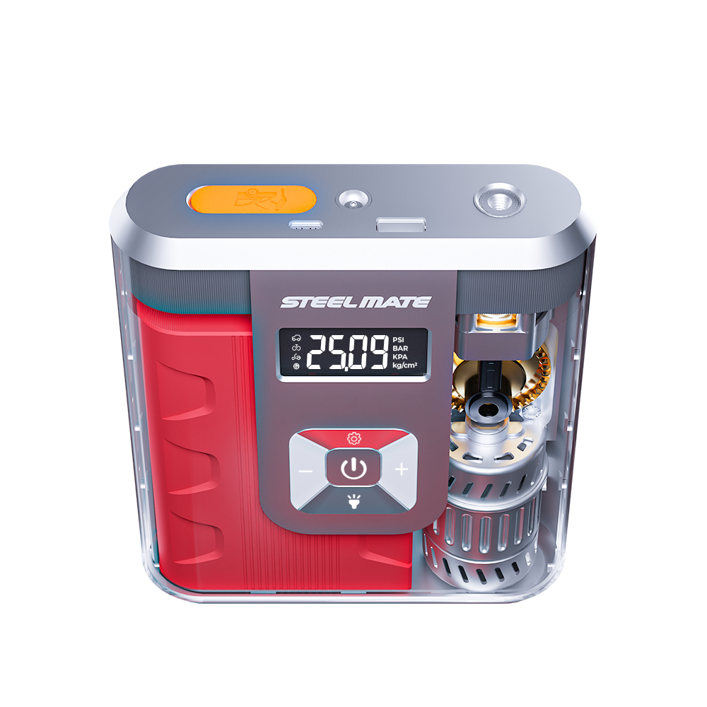 Kích bình đa năng STEEL MATE V12 - Bơm lốp, kích bình, sạc dự phòng công suốt lớn