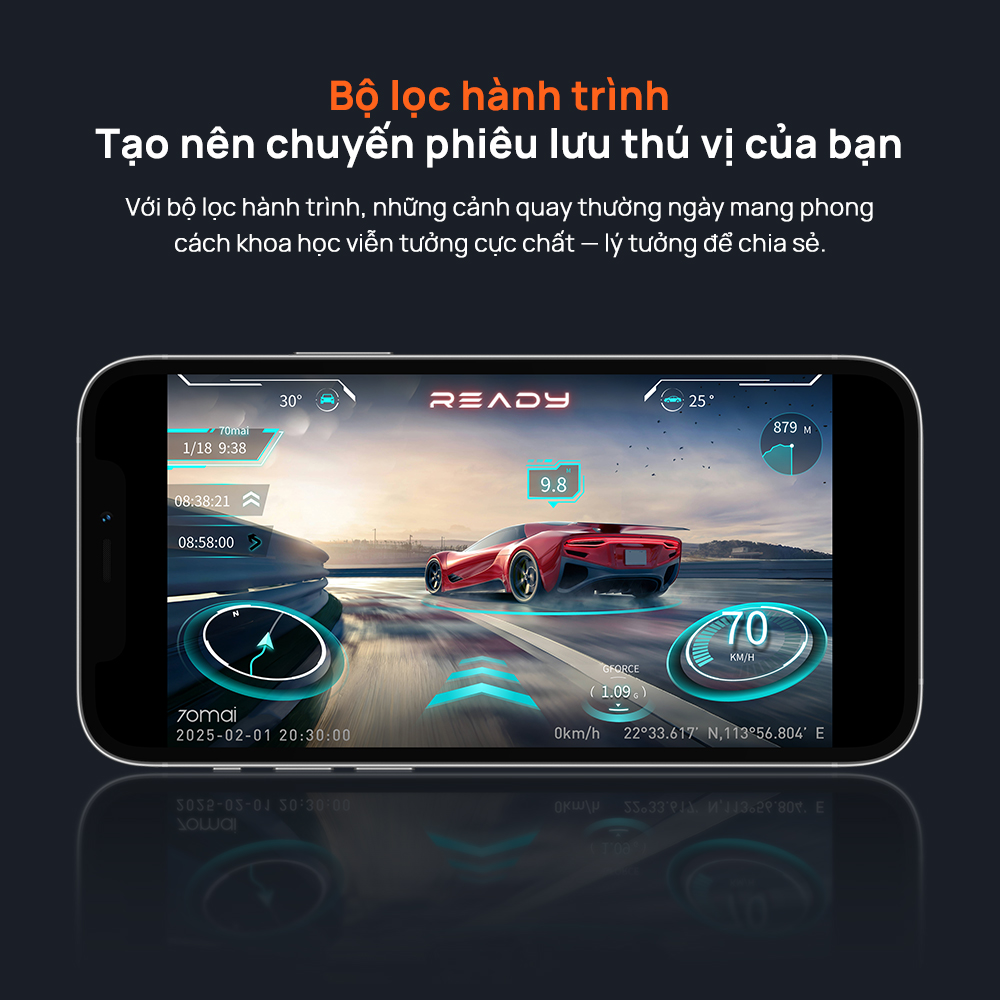 Camera hành trình 70mai 4K A800SE có HDR, chế độ nhìn đêm siêu việt, ghi hình khẩn cấp, siêu tụ điện và giám sát 24 giờ