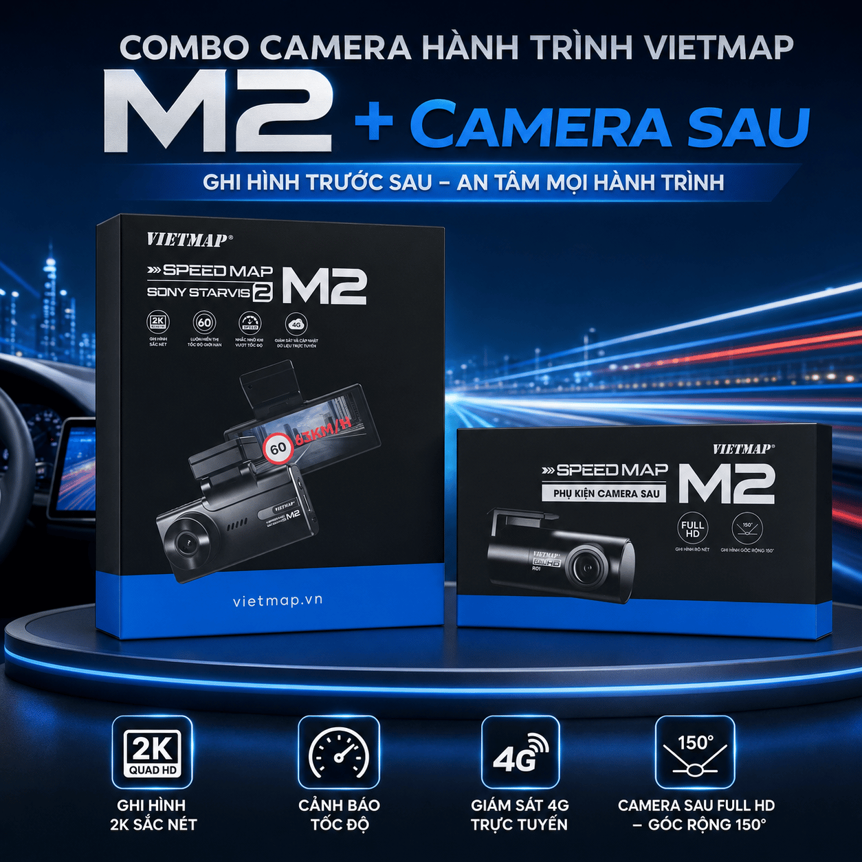 Camera hành trình Vietmap SpeedMap M2