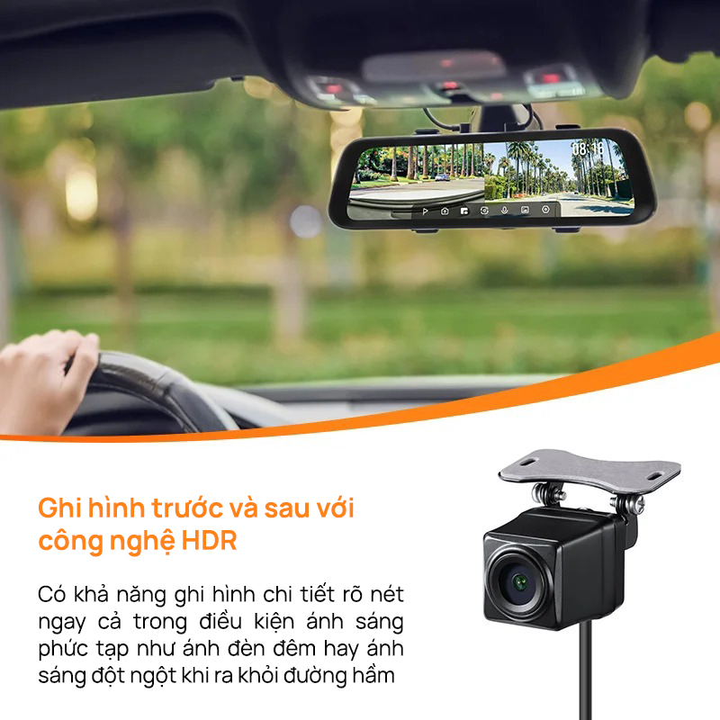 Camera hành trình gương 70MAI S500