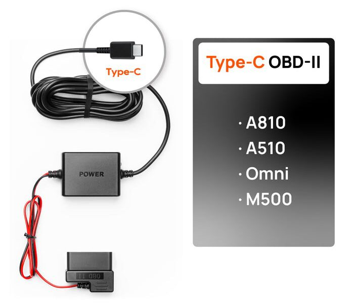 Bộ dây nguồn giám sát đỗ xe 70MAI OBD 2