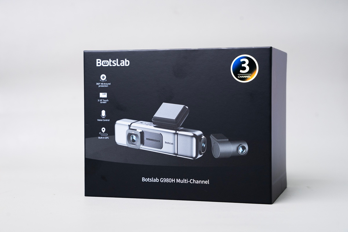 Camera hành trình BOTSLAB G980H 3 kênh - Kênh trước 4K, Kênh trong hỗ trợ hồng ngoại