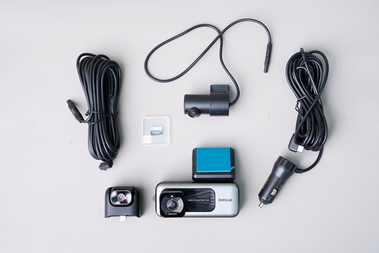 Camera hành trình BOTSLAB G980H 3 kênh - Kênh trước 4K, Kênh trong hỗ trợ hồng ngoại