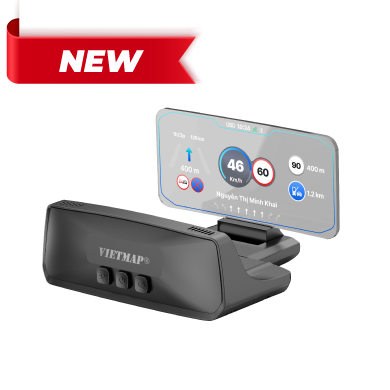 HUD Vietmap H50 - màn hình HUD thông minh,hiển thj tốc độ giới hạn,cảnh báo giao thông