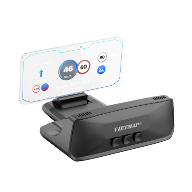 HUD Vietmap H50 - màn hình HUD thông minh,hiển thj tốc độ giới hạn,cảnh báo giao thông