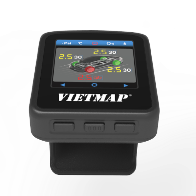 Bộ cảm biến áp suất lốp Vietmap TW50 Hiển thị áp suất lốp, tốc độ giới hạn, cảnh báo giọng nói