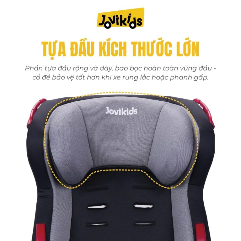 Ghế ô tô an toàn trẻ em Jovikids Tammy R44 cho bé 9 tháng-12 tuổi