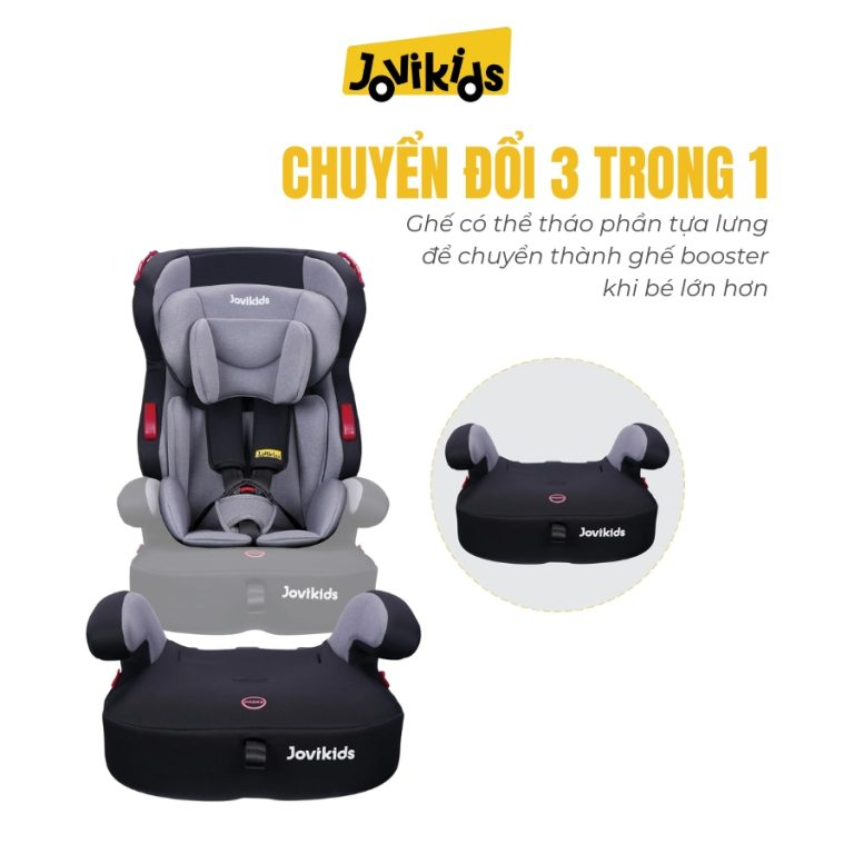 Ghế ô tô an toàn trẻ em Jovikids Tammy R44 cho bé 9 tháng-12 tuổi