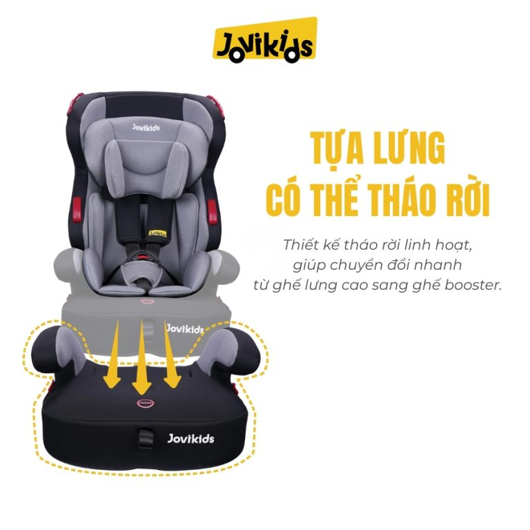 Ghế ô tô an toàn trẻ em Jovikids Tammy R44 cho bé 9 tháng-12 tuổi