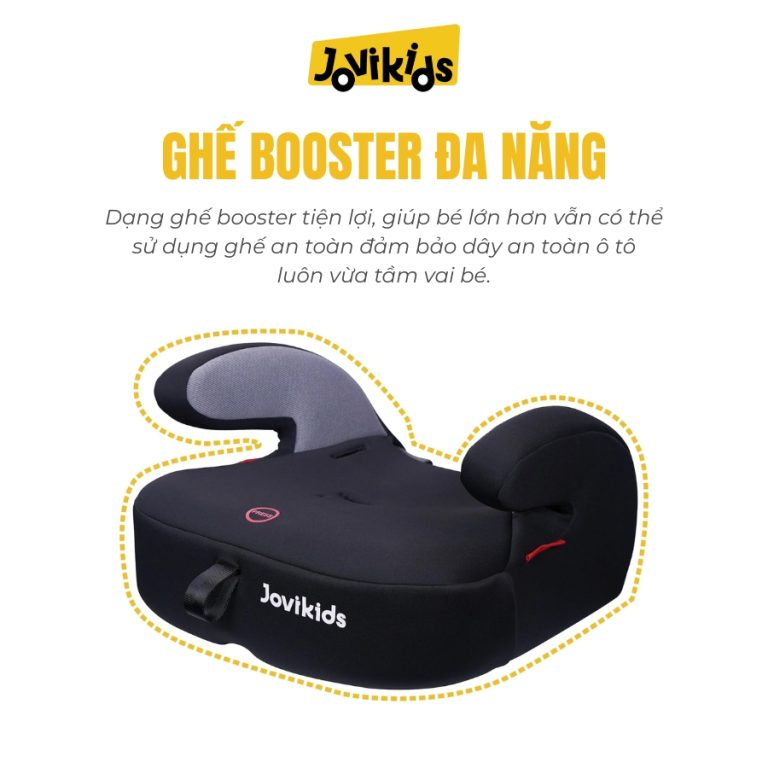 Ghế ô tô an toàn trẻ em Jovikids Tammy R44 cho bé 9 tháng-12 tuổi