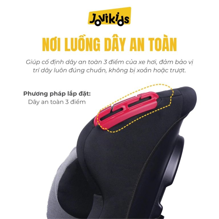 Ghế ô tô an toàn trẻ em Jovikids Tammy R44 cho bé 9 tháng-12 tuổi