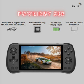 Máy chơi game Powkiddy x55 - thẻ nhớ chính hãng JVJ