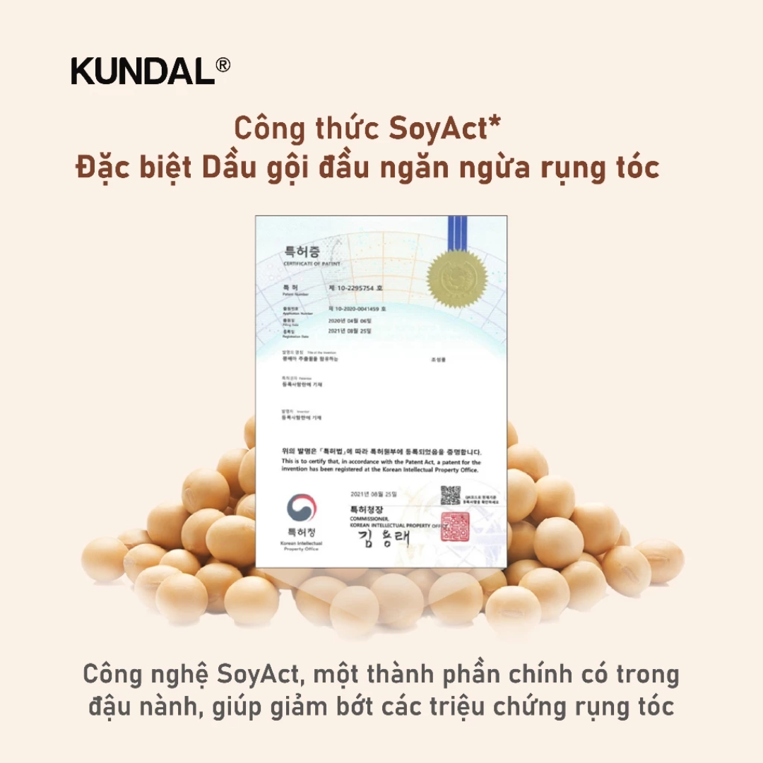 Dầu Gội Ngăn Ngừa Rụng Tóc KUNDAL REAL BEER YEAST 500ml