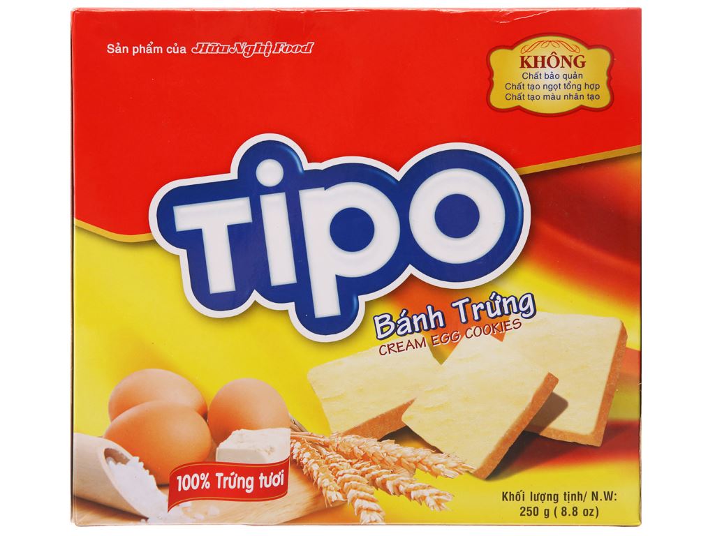 Bánh trứng Tipo hộp 250g
