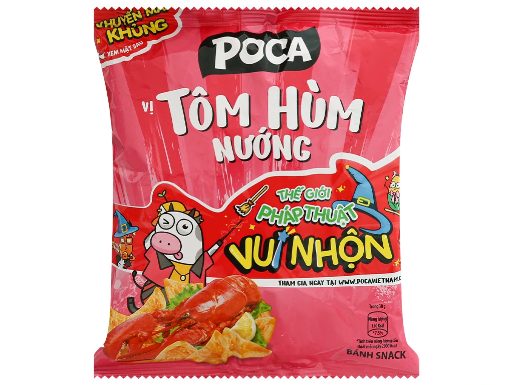 Poca vị Tôm Hùm Nướng 30g Sato Mart- Cửa hàng tạp hóa tiện lợi