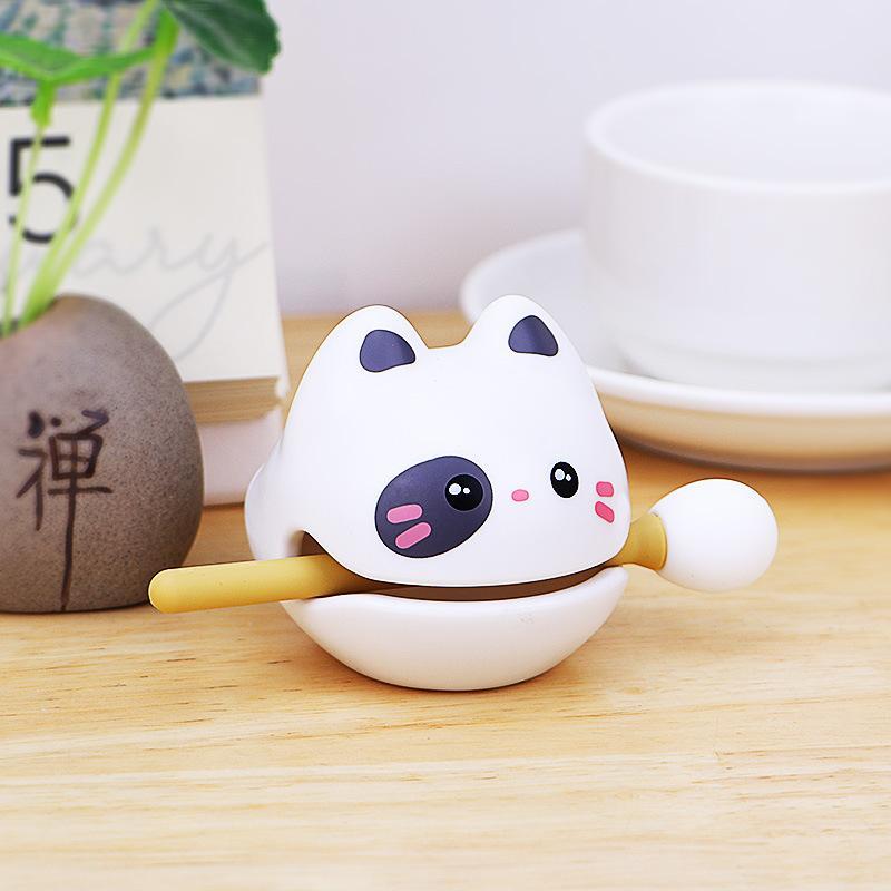 Gõ mini hình mèo mõ nhựa tiếng vang âm nhạc quà tặng trang trí bàn học bàn làm việc giảm stress