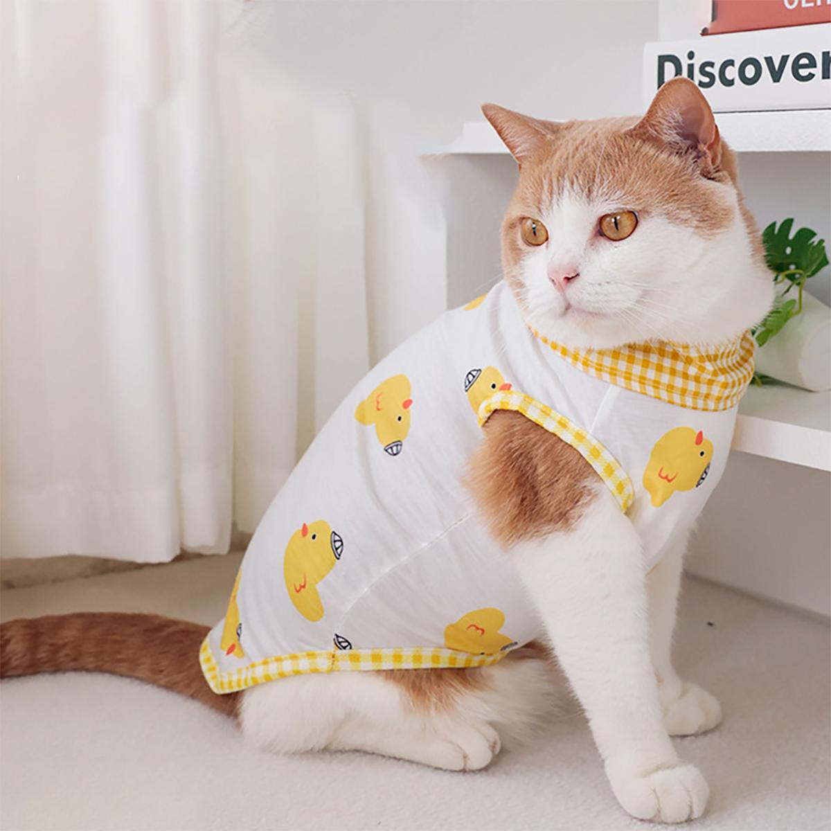 Áo váy chó mèo thú cưng vịt vàng