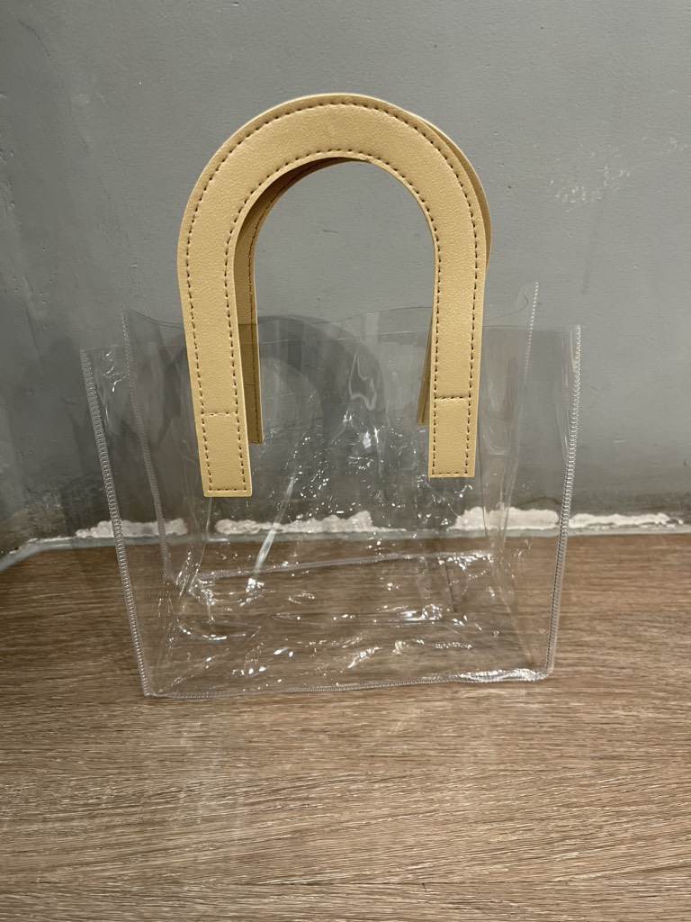 Túi nhựa trong sz bé 10x8 cm (quai đỏ, xanh, hồng, trắng)