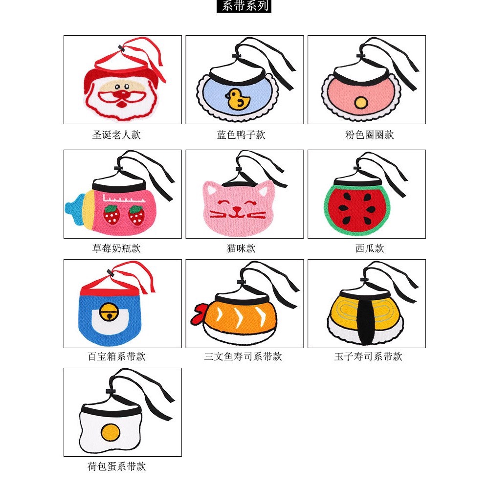 Nơ, yếm nhiều mẫu cho mèo