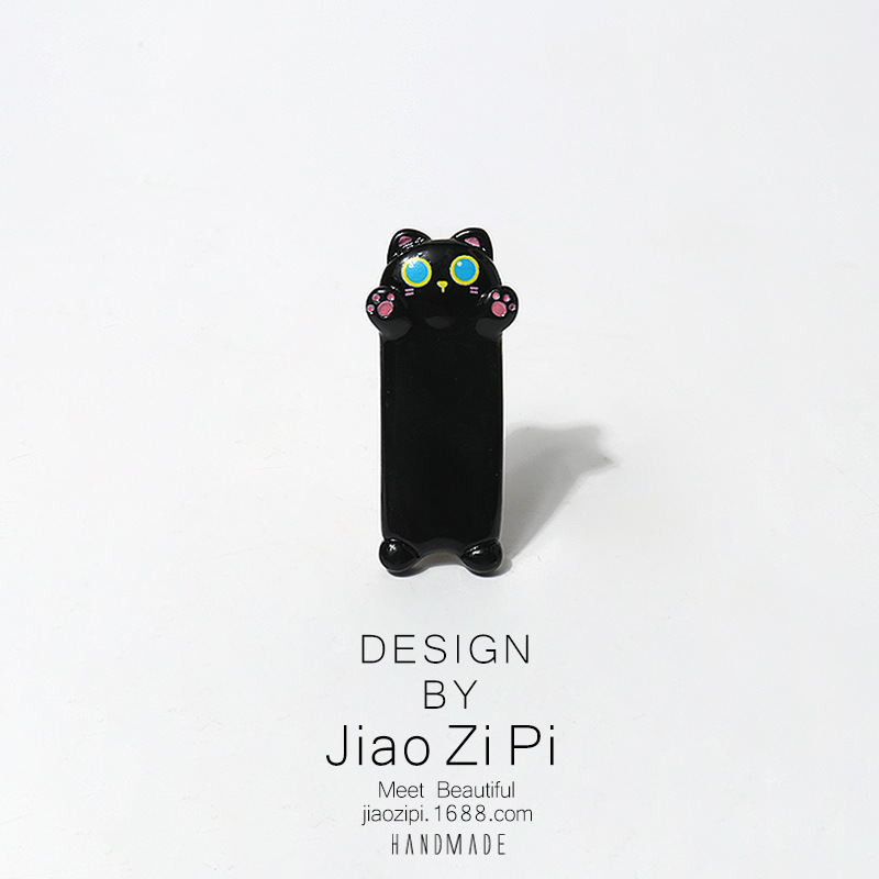 Kẹp tóc nhựa hình mèo xin ôm