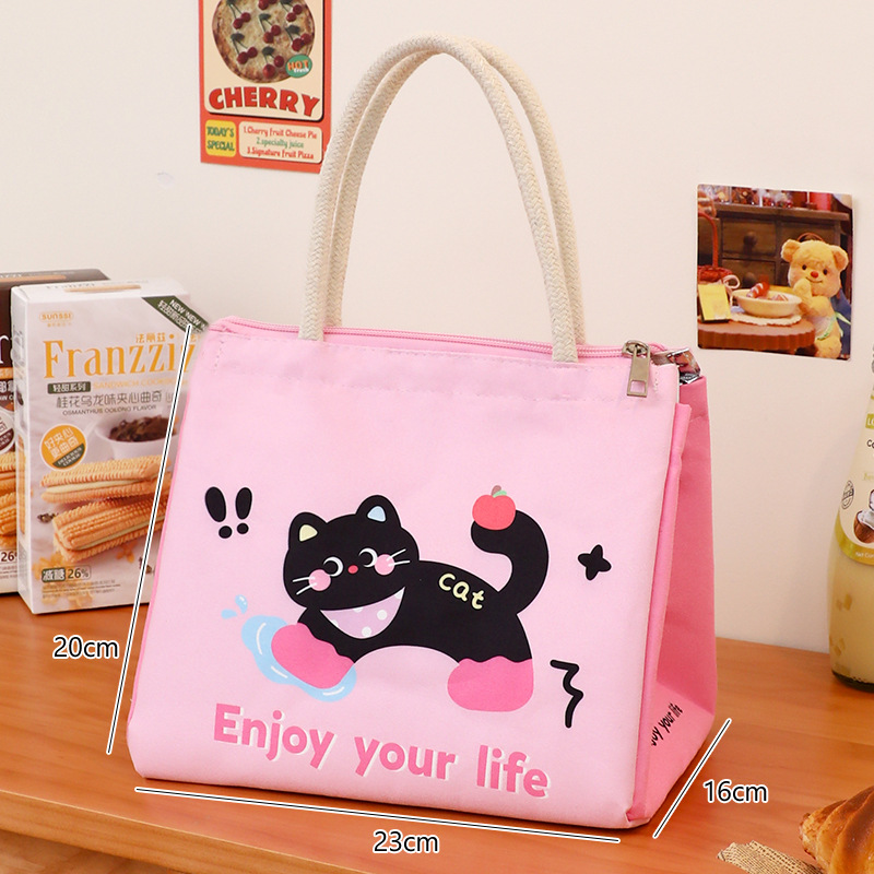 Túi đựng cơm mèo đen