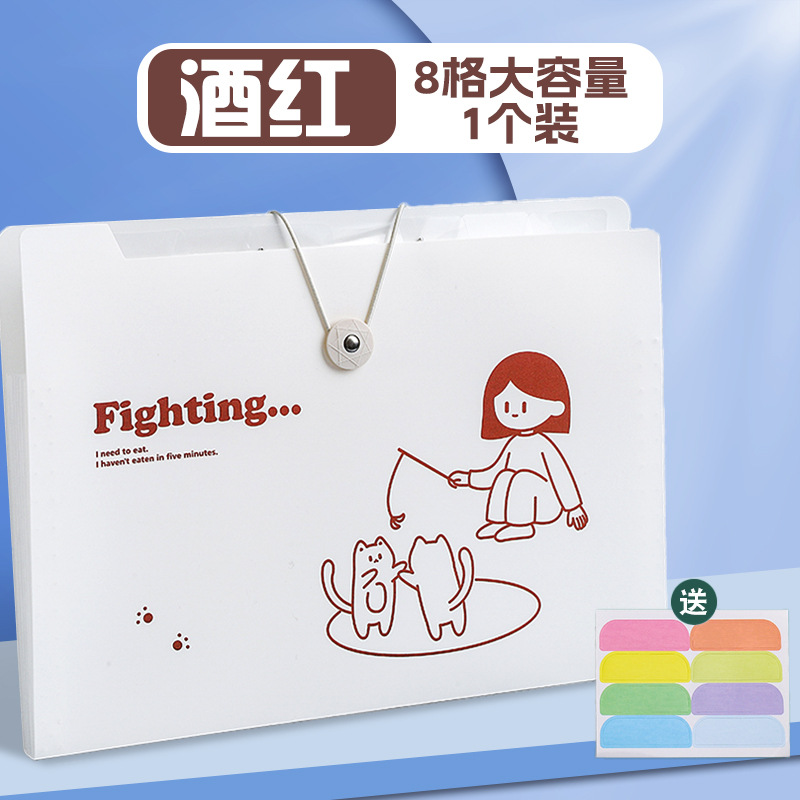 Túi đựng tài liệu nhiều ngăn dạng ngang cô gái và chàng trai