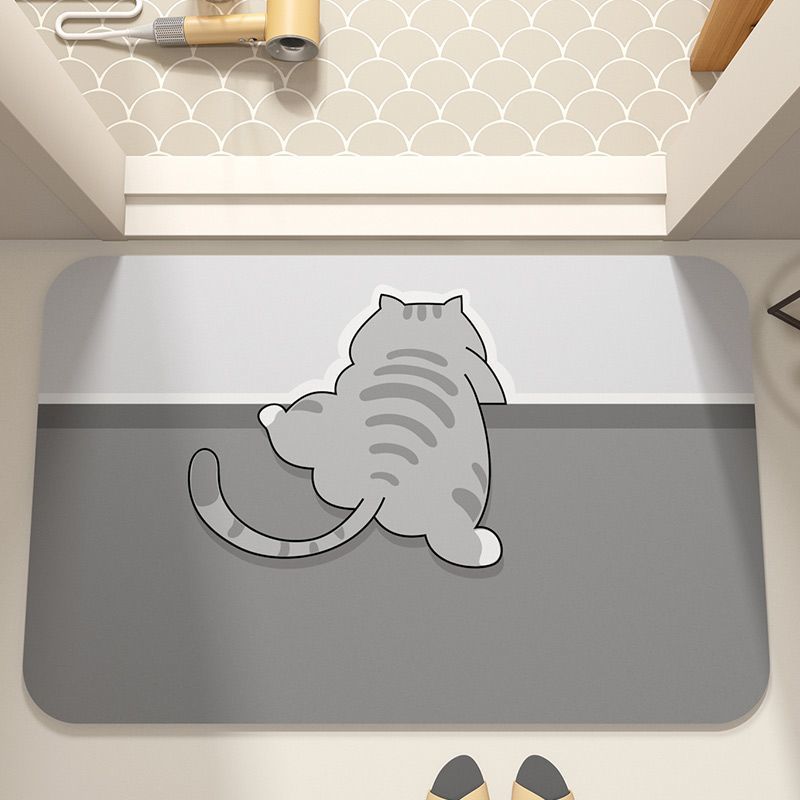 Thảm dạng lưới chống trượt hình mèo 40x60
