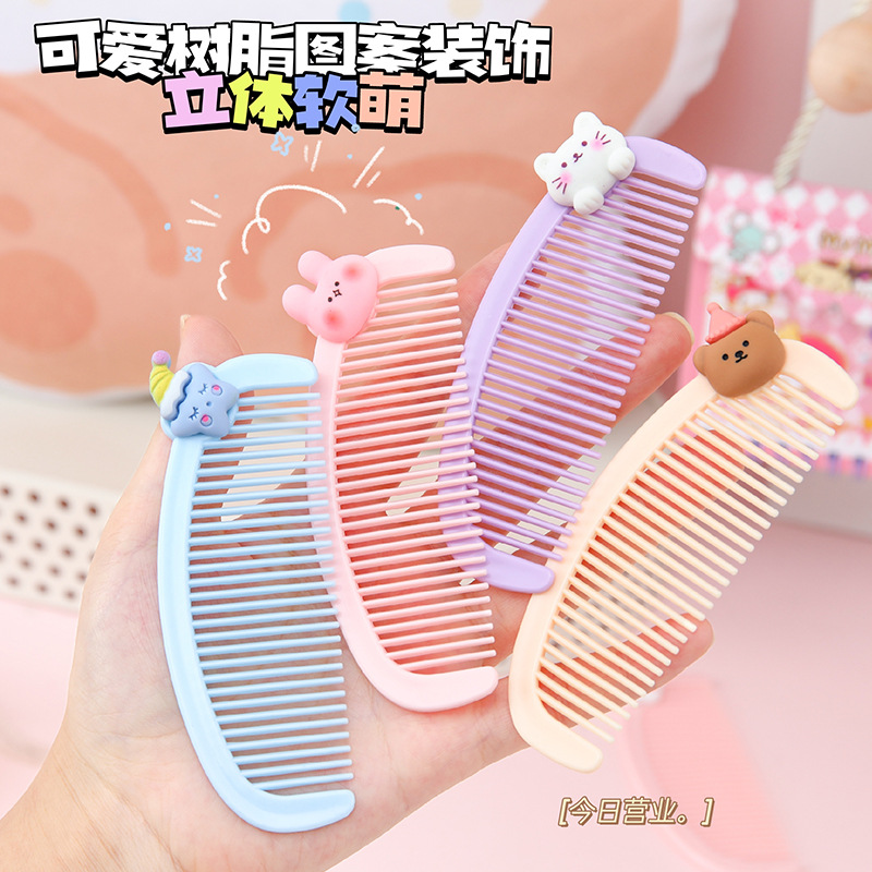 Lược lưỡi liềm mini hình mèo