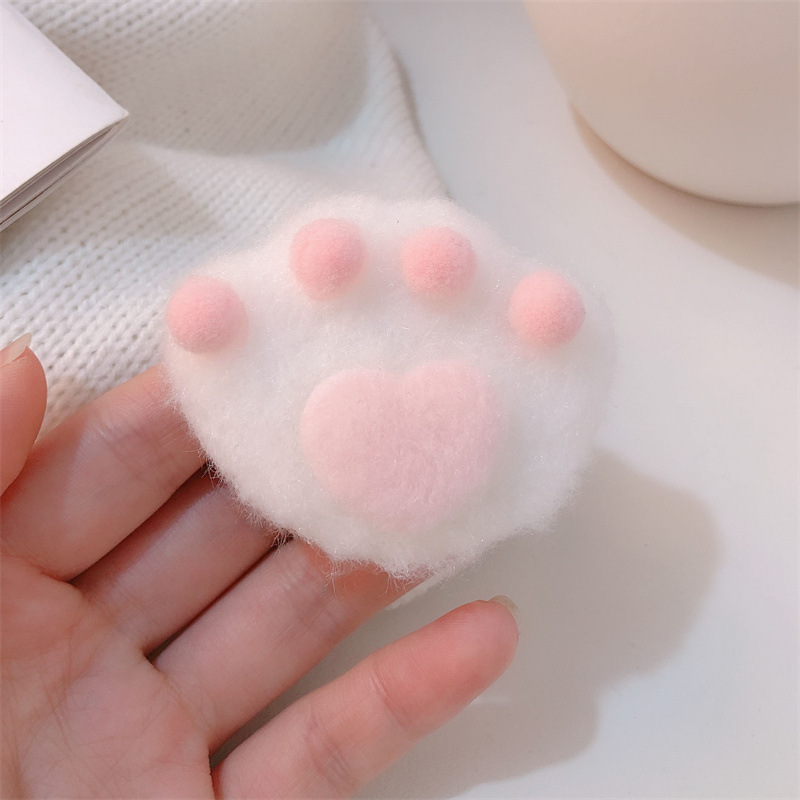 Kẹp tóc mái dạng bông hình chân mèo